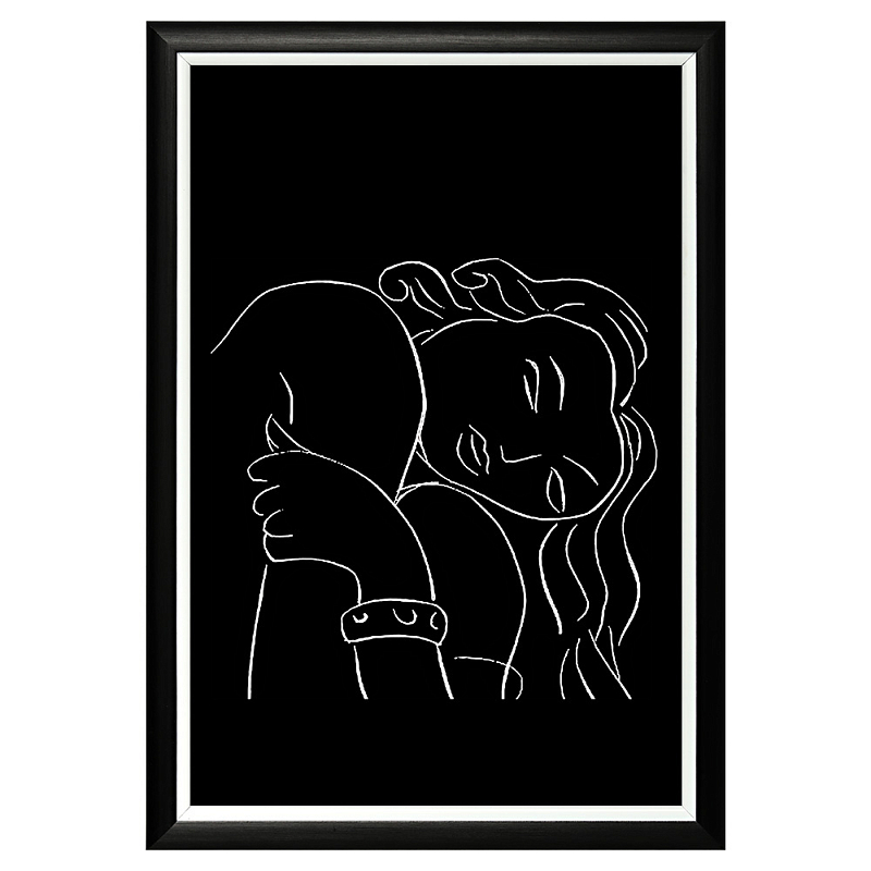Постер White Silhouette Pasiphae Poster Черный Белый Постер White Silhouette Pasiphae Poster Черный Белый в Липецке | Loft Concept