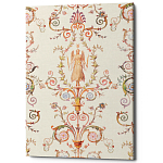 Постер на холсте с изображением ангела и растительных орнаментов Raffael Angel Poster варинант исполнения - 1 | Loft Concept в Липецке