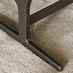 Дизайнерское кресло без подлокотников кожаное на металлическом каркасе PAULA Armchair варинант исполнения - 3 | Loft Concept в Липецке