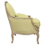 Кресло Ava Classical Armchair green striped flax варинант исполнения - 1 | Loft Concept в Липецке