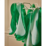 Люстра из стеклянных зеленых лепестков Petalled Illuminator варинант исполнения - 8 | Loft Concept в Липецке