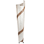 Торшер из перламутра на металлическом каркасе Indonesian Spiral 2 варинант исполнения - 3 | Loft Concept в Липецке