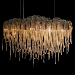 Люстра подвесная с металлическими цепочками и изогнутыми металлическими дугами 72 см Atlantis Chain варинант исполнения - 6 | Loft Concept в Липецке