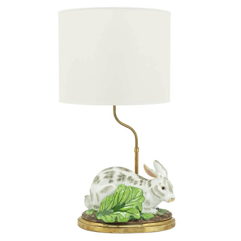 Настольная лампа ABHIKA LAMPTABLE RABBIT Зеленый Золотой Белый Настольная лампа ABHIKA LAMPTABLE RABBIT Зеленый Золотой Белый в Липецке | Loft Concept