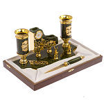 Настольный письменный набор из нефрита с ножом для бумаг в подарочной коробке Maecenas варинант исполнения - 3 | Loft Concept в Липецке