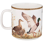Кружка из фарфора с изображением уток и собаки 400 мл Hunting Porcelain Collection варинант исполнения - 1 | Loft Concept в Липецке