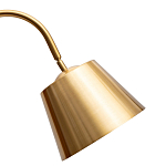 Торшер с мраморным столиком и золотым плафоном Ezio Floor Lamp варинант исполнения - 1 | Loft Concept в Липецке