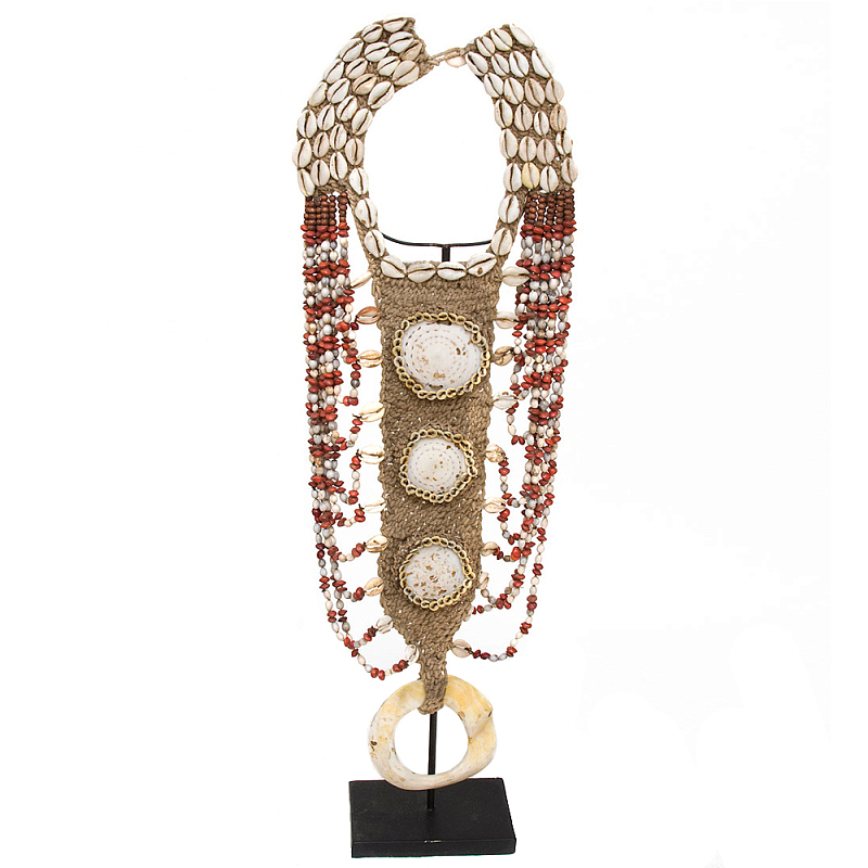 Этническое ожерелье из ракушек Aboriginal Long Necklace Shells Бежевый Коричневый Красный Белый Этническое ожерелье из ракушек Aboriginal Long Necklace Shells Бежевый Коричневый Красный Белый в Липецке | Loft Concept