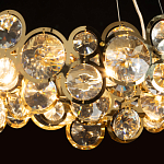 Люстра подвесная из золотых колец 57 см Golden Circles варинант исполнения - 5 | Loft Concept в Липецке