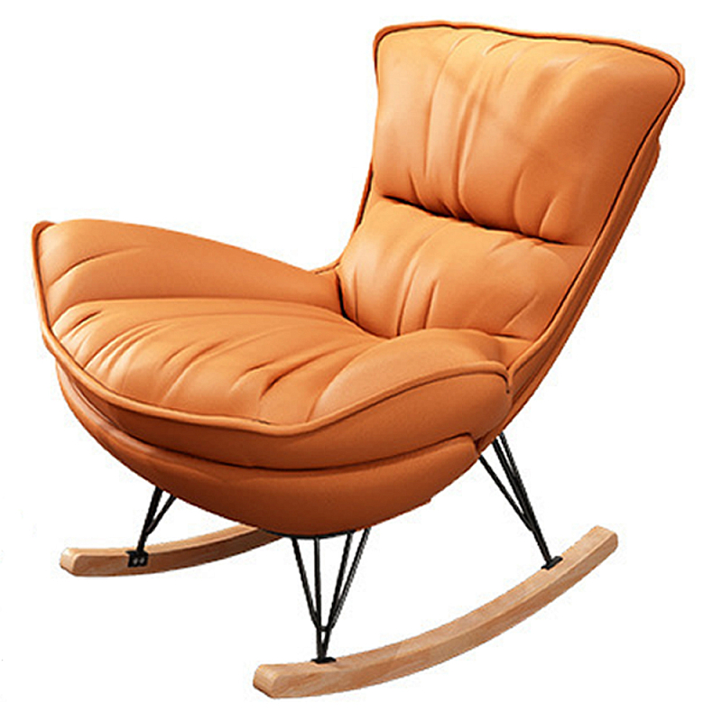 Кресло-качалка для отдыха Rocking Soft Chair Терракотовый Бирюзовый Синий Бежевый Кресло-качалка для отдыха Rocking Soft Chair Терракотовый Бирюзовый Синий Бежевый в Липецке | Loft Concept