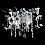 Бра с металлическими лепестками и хрустальными подвесками Leaf Cascade варинант исполнения - 2 | Loft Concept в Липецке