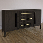 Буфет Primo с тремя ящиками и двумя фасадами Темный орех варинант исполнения - 2 | Loft Concept в Липецке