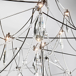 Люстра с каркасом из тонких металлических нитей и хрустальными подвесками Crystal Metal Threads Chandelier 100 варинант исполнения - 3 | Loft Concept в Липецке