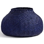 Корзина синяя Elewisa Wicker Basket варинант исполнения - 2 | Loft Concept в Липецке