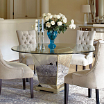 Стол обеденный круглый на зеркальном основании Spectacular Table варинант исполнения - 2 | Loft Concept в Липецке