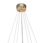 Люстра подвесная светодиодная в виде 3-х колец Lighting Rings Gold варинант исполнения - 2 | Loft Concept в Липецке