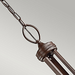 Люстра с белыми тканевыми абажурами в прозрачных стеклянных цилиндрах Kichler варинант исполнения - 15 | Loft Concept в Липецке