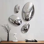 Абстрактная скульптура на стену в виде капли воды Water Outline варинант исполнения - 7 | Loft Concept в Липецке