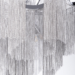 Люстра потолочная с металлическими цепочками Диаметр 99 см Atlantis Chain варинант исполнения - 4 | Loft Concept в Липецке