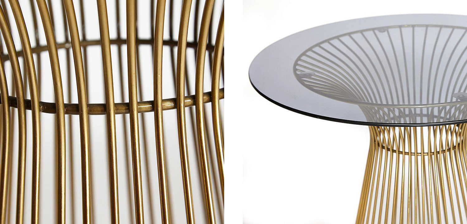 Обеденный стол Platner table gold Обеденный стол Platner table gold - Loft-Concept в Липецке