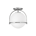 Потолочный светильник с плафоном в форме белого матового шара Hinkley варинант исполнения - 7 | Loft Concept в Липецке