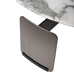 Столик журнальный с круглой мраморной столешницей на трех опорах Marble Stone Drawing варинант исполнения - 7 | Loft Concept в Липецке