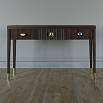 Дизайнерский Письменный стол Elsa Dreams Walnut с тремя ящиками варинант исполнения - 1 | Loft Concept в Липецке