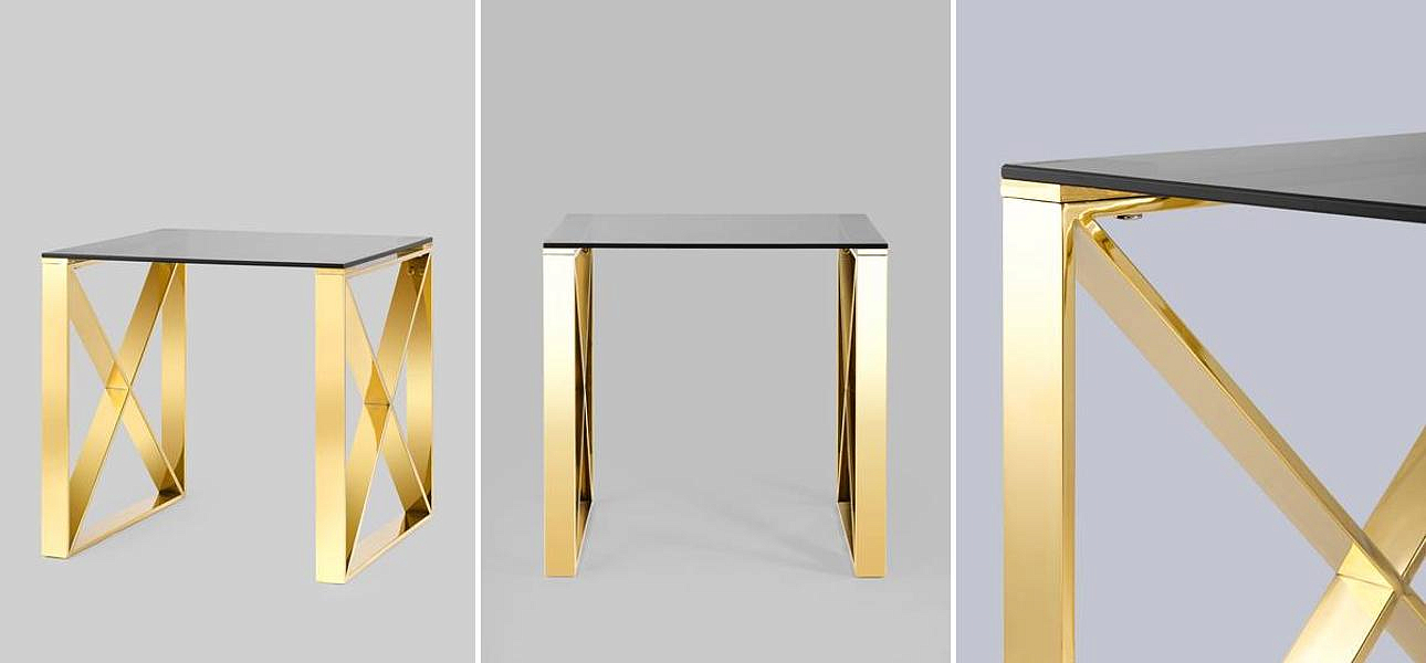 Стол приставной Lannes Collection Gold Стол приставной Lannes Collection Gold - Loft-Concept в Липецке
