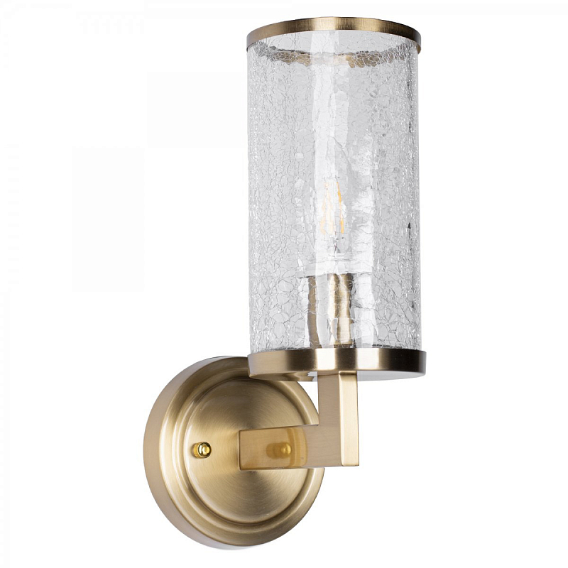 Kelly Wearstler LIAISON Single Arm Sconce Wall Lamp Латунь Прозрачное Стекло в Липецке | Loft Concept 