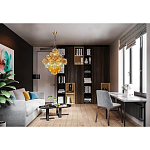 Люстра с каскадом из разноцветных круглых подвесов Key Lustar варинант исполнения - 1 | Loft Concept в Липецке