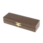 Ручка шариковая металлическая с гравировкой и красным фианитом в деревянной коробке Metal Pens варинант исполнения - 5 | Loft Concept в Липецке