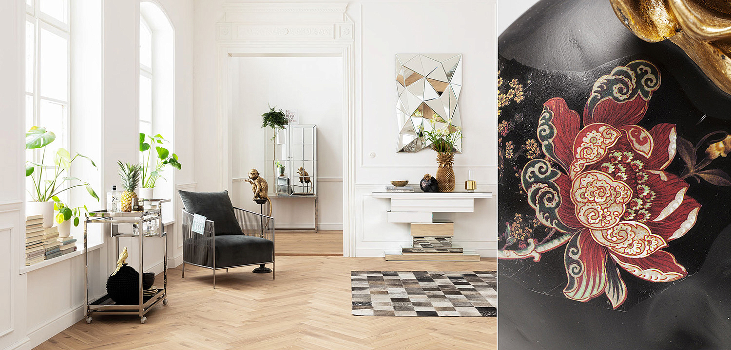Статуэтка Skull with flowers Статуэтка Skull with flowers - Loft-Concept в Липецке