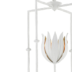 Подвесной светильник белый c абажуром в виде цветка тюльпана White Tulips варинант исполнения - 1 | Loft Concept в Липецке