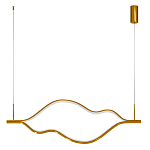 Подвесной светильник волнообразный изогнутый цвета латунь 3000К Spiral Lighting варинант исполнения - 3 | Loft Concept в Липецке