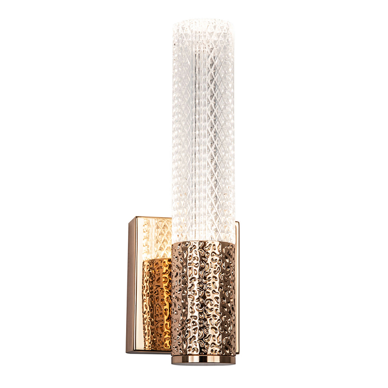 Бра Dew Drops Tube Gold Wall Lamp Прозрачный Золотой в Липецке | Loft Concept 