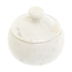 Сахарница из натурального камня Мрамор Белый Stone Sugar Bowls варинант исполнения - 2 | Loft Concept в Липецке