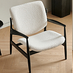 Кресло с каркасом и ножками из древесины и мягкими сиденьем и спинкой Venice варинант исполнения - 5 | Loft Concept в Липецке