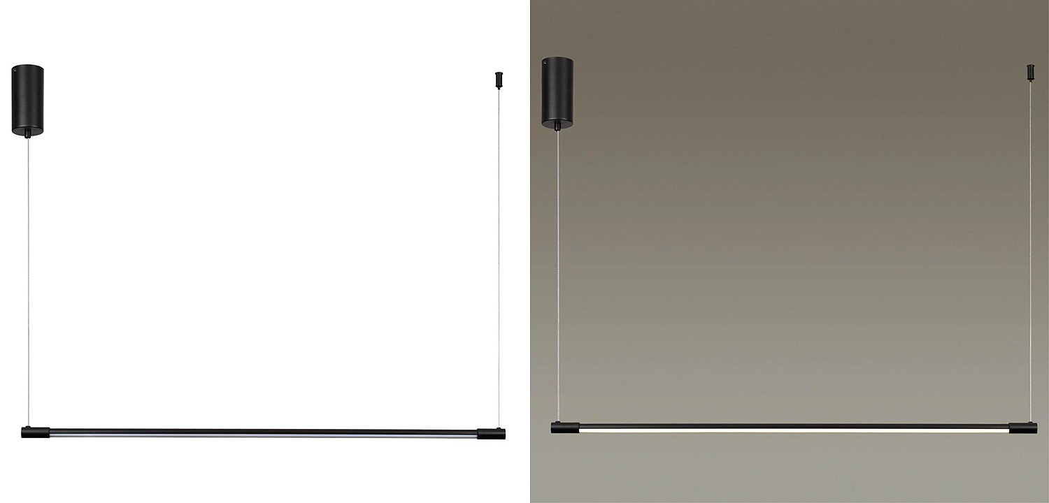Подвесной светильник Trumpet Tube Black Linear Подвесной светильник Trumpet Tube Black Linear - Loft-Concept в Липецке