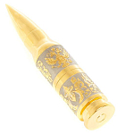 Флешка на 32 гб в виде патрона с гравировкой Герба РФ в подарочной коробке Metal Flash Drive варинант исполнения - 1 | Loft Concept в Липецке