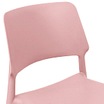 Пластиковый стул на ножках из массива бука Ferret Pink варинант исполнения - 5 | Loft Concept в Липецке