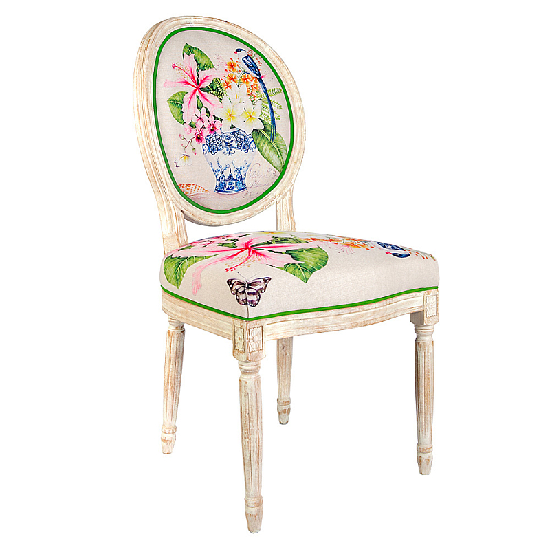 Стул Pink Hibiscus Stool Бежевый Мульти Стул Pink Hibiscus Stool Бежевый Мульти в Липецке | Loft Concept