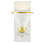 Бра с бело-золотыми плафоном в форме конуса Light Source варинант исполнения - 2 | Loft Concept в Липецке