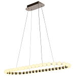 Люстра подвесная светодиодная с круглыми плафонами белого цвета PEARLS Suspension 100  варинант исполнения - 4 | Loft Concept в Липецке