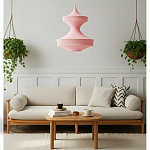 Подвесной вязаный розовый светильник «Моника» варинант исполнения - 5 | Loft Concept в Липецке