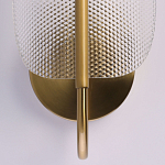 Бра с изогнутым рельефным плафоном Textured Glass варинант исполнения - 5 | Loft Concept в Липецке