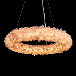 Люстра кольцевая с частичками натурального горного хрусталя Crystal Shimmer варинант исполнения - 2 | Loft Concept в Липецке