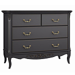 Комод черный из массива бука в стиле прованс Black Provence варинант исполнения - 2 | Loft Concept в Липецке