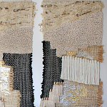 Триптих Геометрический гобелен бежевый Figurative Beige Wall Hangings варинант исполнения - 2 | Loft Concept в Липецке