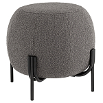 Пуф в ткани букле темно-серого цвета Pikelet варинант исполнения - 1 | Loft Concept в Липецке