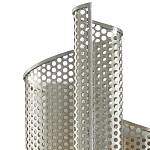 Бра серебряное изогнутой формы с перфорацией Perforation варинант исполнения - 1 | Loft Concept в Липецке